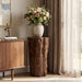 Tree Stump Side Table, Indoor / Outdoor Use - Antique Brown Noble House