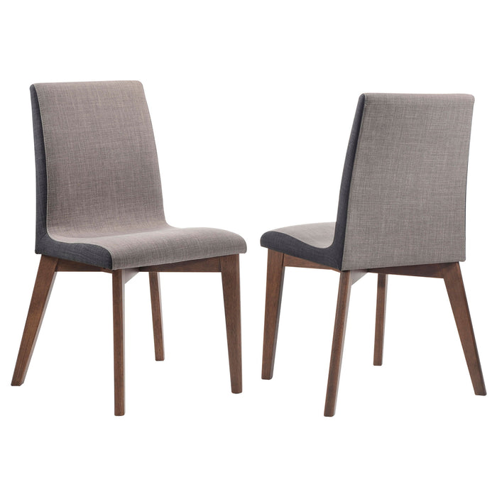 Upholstered Side Chairs (Set of 2) - Gray Furniture Max