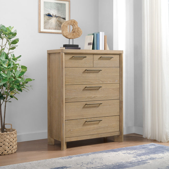 6 Drawer Chest - Tan Emerald Home