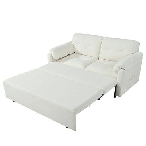 Convertible Pull Out Sofa Bed Queen Size, 3 In 1 With Side Storage Home Essentials