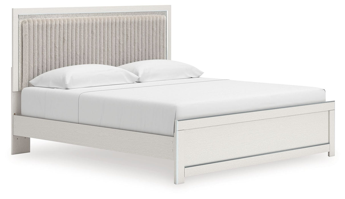 Zuraleus - Upholstered Panel Platform Bed With Roll Slats Signature Design by Ashley®