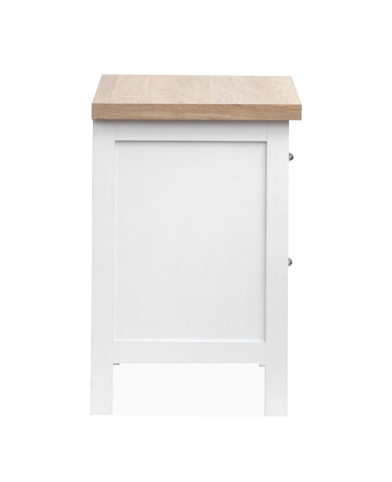 Windmill Harbour - Drawer Nightstand - White Whisp And Sand Magnussen Furniture
