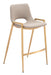 Desi - Counter Stool With Gold Legs (Set of 2) Zuo Modern
