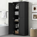 Storage Cabinet With Adjustable Shelves, 2 Doors, Rectangle Design For Bathroom Hearth and Haven