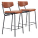 Charon - Counter Stool (Set of 2) Zuo Modern