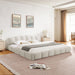 Upholstered Platform Bed Frame, Low Profile Floor Bed, No Box Spring Required Home Essentials
