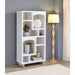 Geilys - 8 Shelf Bookcase With Arch Details - White Furniture Max