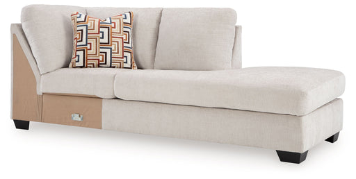 Aviemore - Raf Corner Chaise - Stone Signature Design by Ashley®