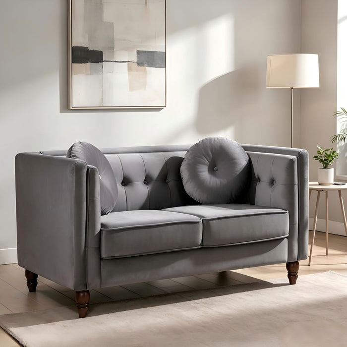 Chesterfield Loveseat 2 Seater Couch For Living Room US Pride