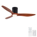 Low Profile Flush Mount Ceiling Fan With Light And Reversible Quiet Motor - Matte Black Daily Nest