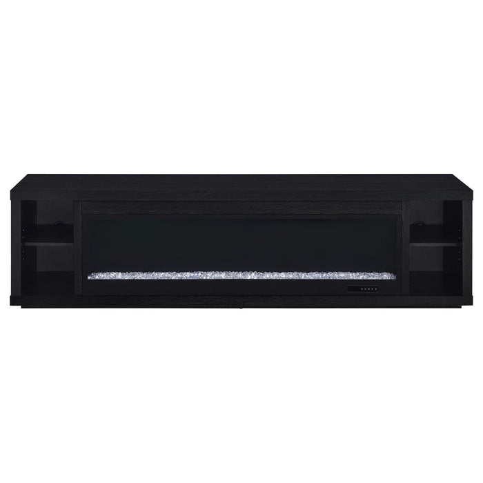 Joselyn - Fireplace TV Stand With Flame Visualizer - Black Furniture Max