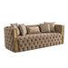 Naomi - Button Tufted Sofa - Taupe Matrix Furniture Group