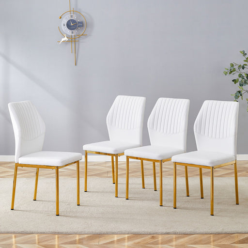 Luxury Simple Chair With Metal Leg Home Essentials