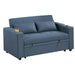 Modern Style Convertible Sofa With Pull-Out Bed, USB Ports & Cup Holders Home Essentials