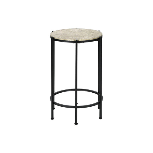 Round Accent Table For Living Room - Black 8th Street
