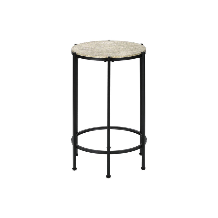 Round Accent Table For Living Room - Black 8th Street