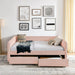 Upholstered Daybed & 2 Drawers Home Essentials
