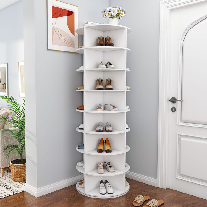 Rotating Shoe Rack Tower Home Essentials