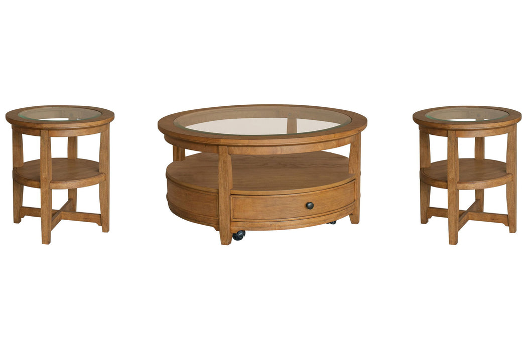 Durant - Round Cocktail Table Set Magnussen Furniture