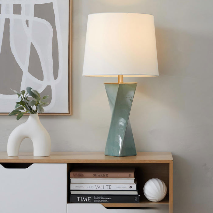 Curvo - Square Contemporary Table Lamp Lumi Source