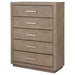 Gibbons Barley - 5 Drawer Bedroom Chest - Brown Furniture Max