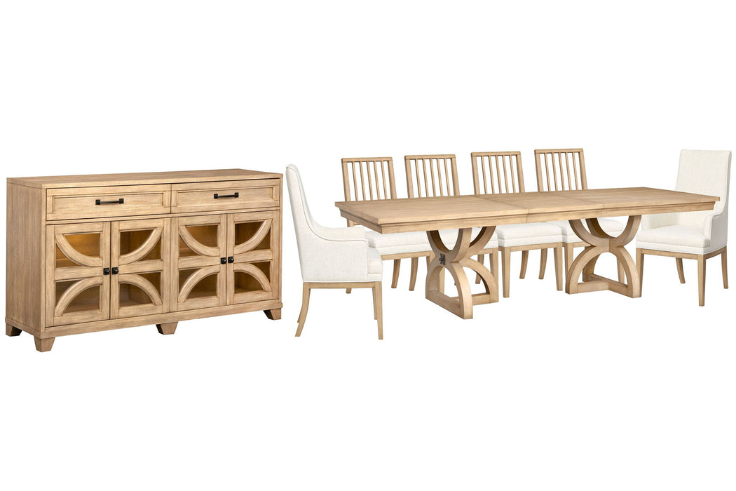 Coventry - Extendable Trestle Dining Table Set Magnussen Furniture