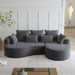 Curved Oversized Sectional Sofa With Extra Deep Seat Home Essentials