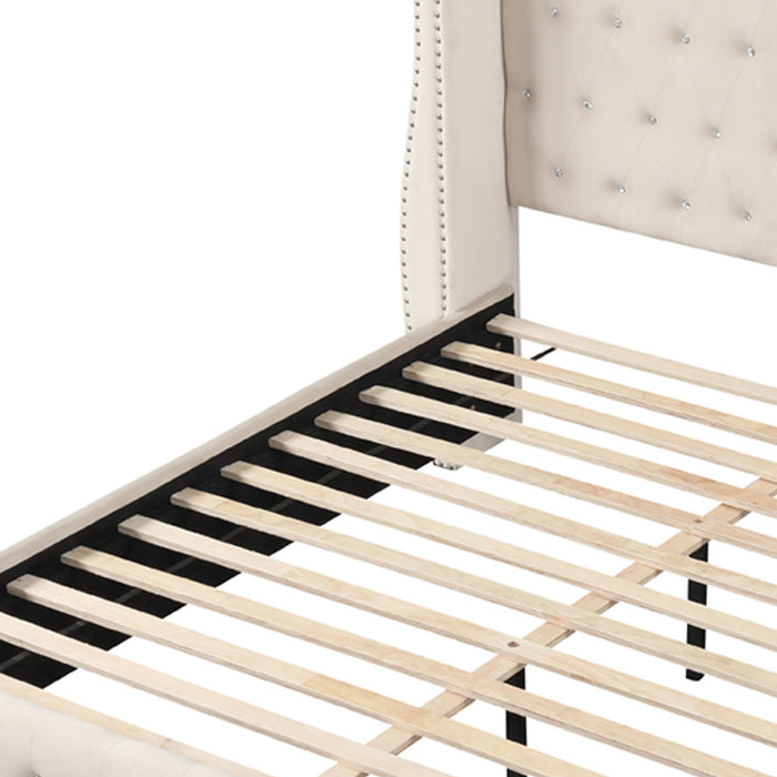 Sophia - Crystal Tufted Upholstered Bed Matrix Furniture Group