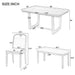 Farmhouse Dining Set With 4 Upholstered Chairs & 1 Bench Hearth and Haven