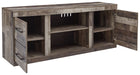 Derekson - LG TV Stand w/Fireplace Option - Multi Gray Signature Design by Ashley®