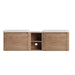 Wall Mounted Bathroom Vanity With Sink And Storage Shelves, Soft Close Doors Home Essentials