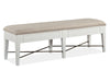 Heron Cove - Bench With Upholstered Seat - Chalk White Magnussen Furniture