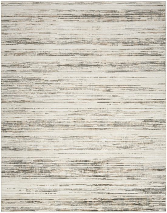 8' x 10' Abstract Distressed Area Rug - Cream