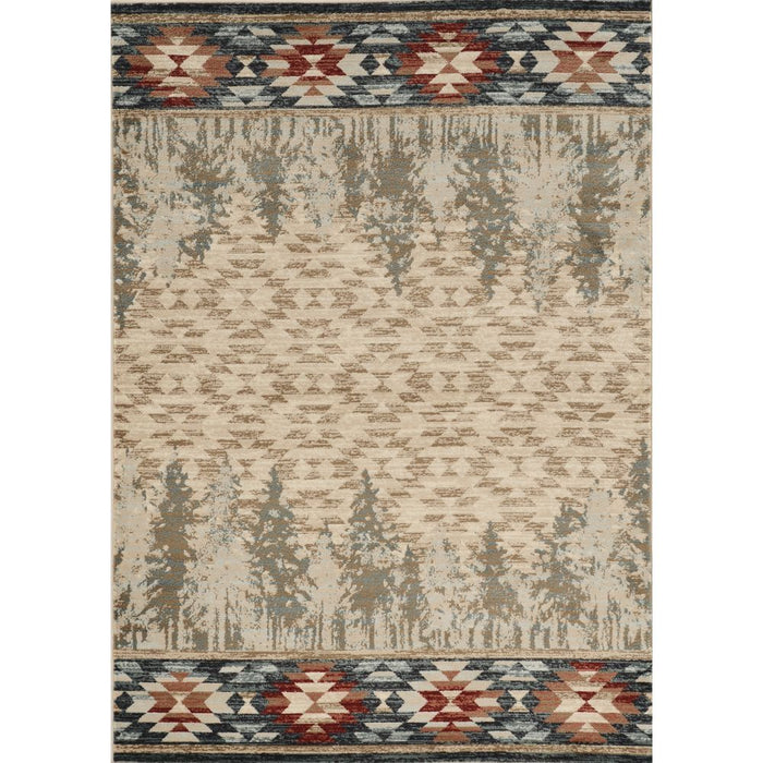 8' X 10' Pines Area Rug - Ivory