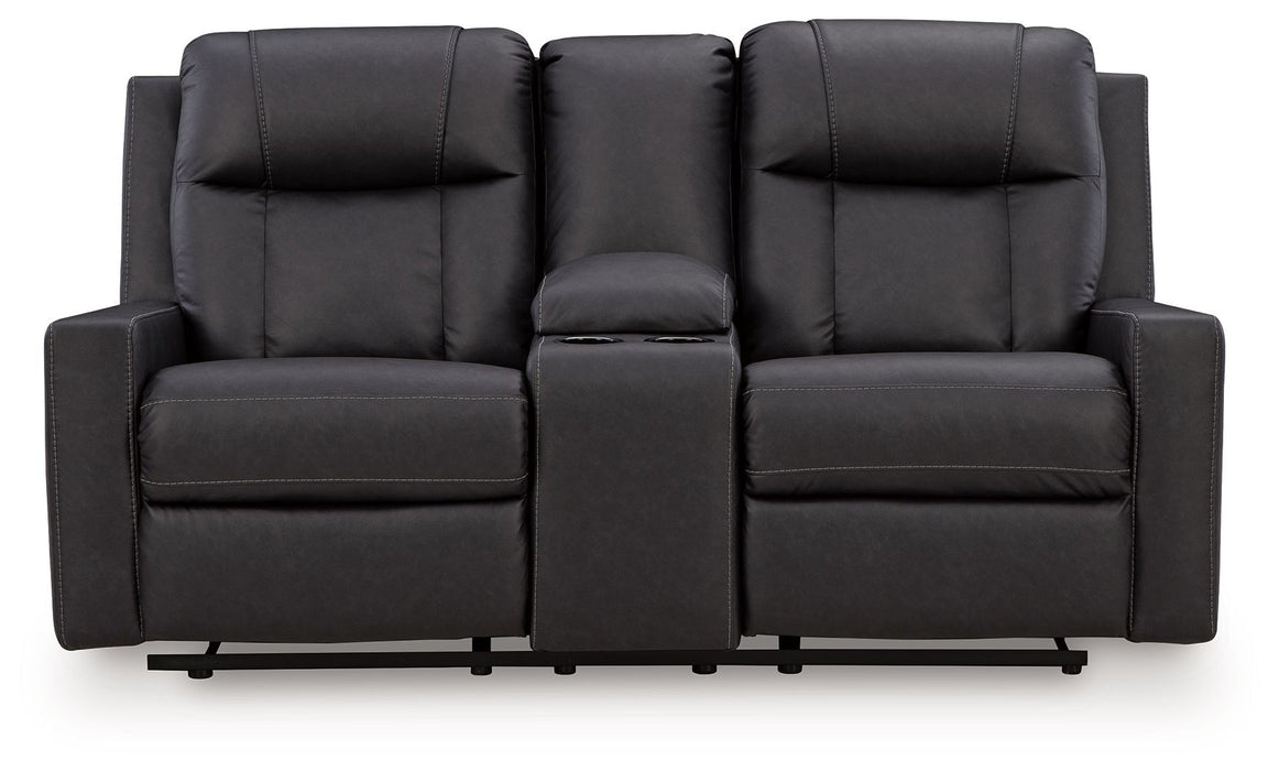 Mackmenville - Double Reclining Loveseat With Console Benchcraft®