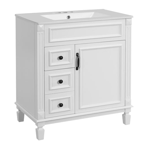 Bathroom Vanity With Sink, Cabinet With 2 Drawers And Adjustable Shelf Hearth and Haven