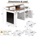 Office Desk With Storage Cabinet, Charging Station, Monitor Stand & Pegboard Home Essentials
