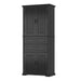 Storage Cabinet With Adjustable Shelves, 2 Drawers, Doors Noble House