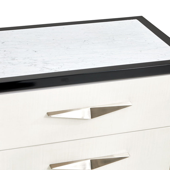 Tuxedo - 3-Drawer Nightstand - Piano Keyboard