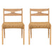 Dining Side Chairs, Indoor Outdoor Armless Chair (Set of 2) Noble House