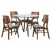 Oscar - Round Glass Dining Table Set New Classic