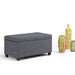 Sienna - Upholstered Storage Ottoman Bench Simpli-Home
