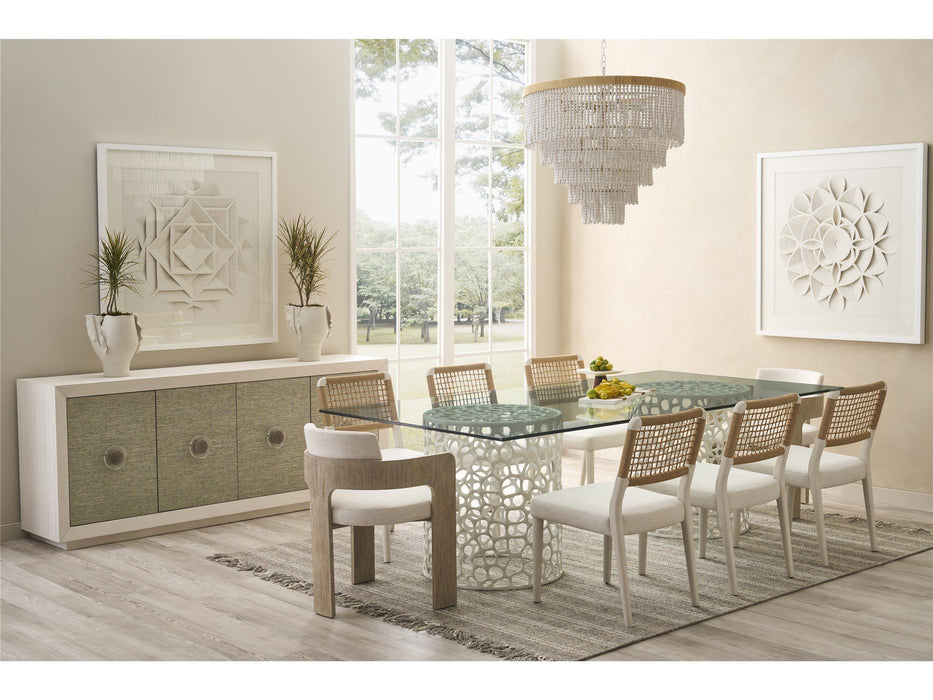 Oasis - Coral Rectangle Dining Table - White