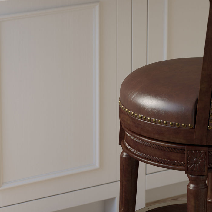 Swivel Barstool With High-Back Home Essentials