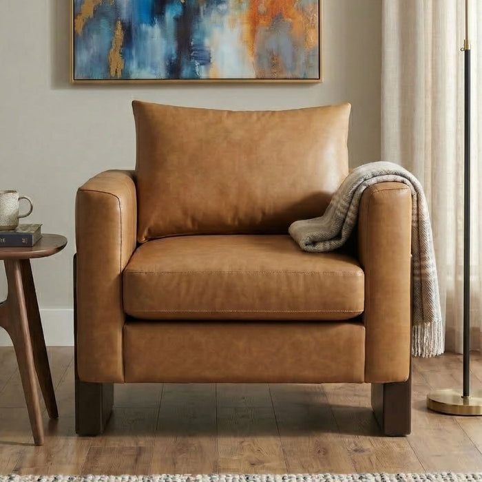 Stylish Club Armchair For Living Room Noble House