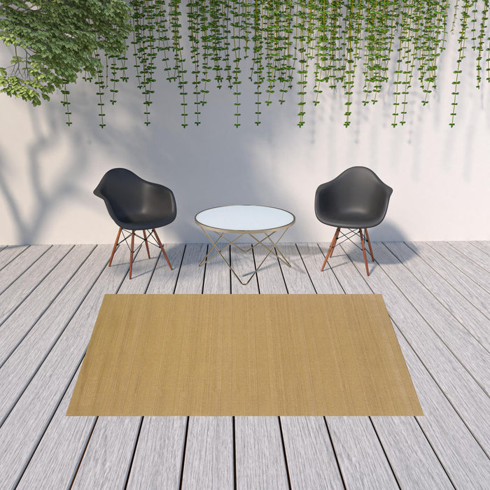 6' X 9' Stain Resistant Indoor / Outdoor Area Rug - Beige