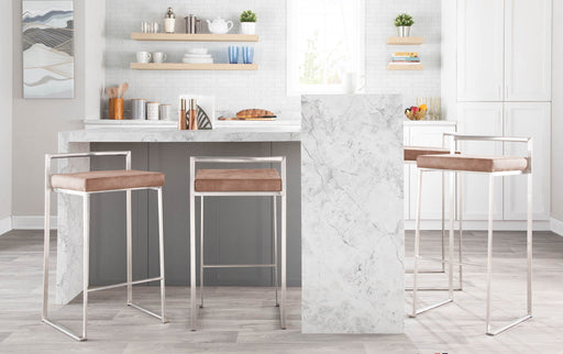 Fuji - Contemporary And Elegant Design Stackable Barstool Lumi Source