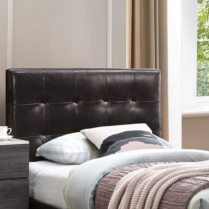 Contemporary Style Bed, Rectangle Headboard Home Essentials