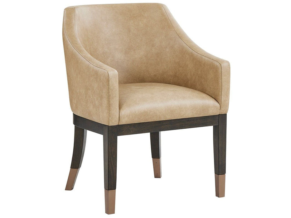 Fenwick - Leather Arm Chair - Light Brown / Dark Brown Universal Furniture