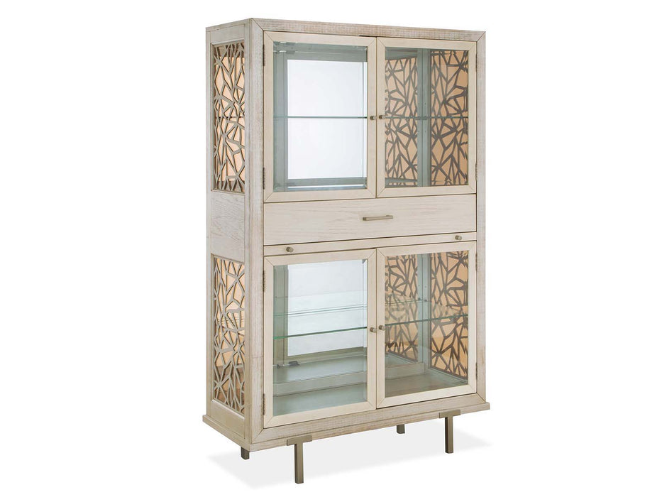 Lenox - Display Cabinet - Warm Silver Magnussen Furniture